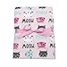 Baby Gear Plush Velboa Ultra Soft Baby Girls Blanket 30 x 40, Meow Cats