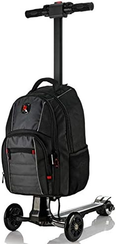 Electric Scooter Business Trolley Luggage Scooter Electric Aircraft Wheel Boarding Bag Student Bag Oxford Cloth Suitcase Student Box For Men And Women,Black2