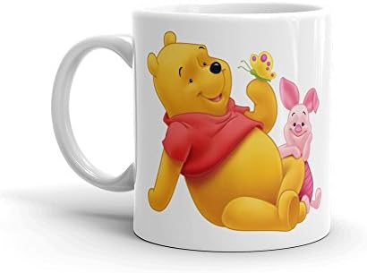 Getdeals"Winnie The Pooh and Piglet" Coffee Mug for Kids, Children, Baby Boyfriend, Girl, Girlfriend, Lover, Friends & Family - Cartoons 350 ml Capacity -GDF1C:028