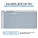 K KNODEL Large Office Leather Desk Mat, Mouse and Keyboard Pad, Computer and Laptop Mat, Desktop Protector and Cover, Writing Pad and Blotter (35.4