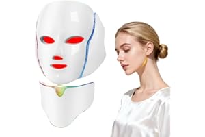 LED Light Therapy Mask for Face, Light Therapy Mask for Skin Care, 7 Colors Facial Skin Care Mask for Anti-Aging Wrinkles Tre