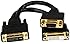StarTech.com DVI92030202L 8in Dual Monitor DVI Splitter Y-Cable DVI-I to DVI-D and VGA