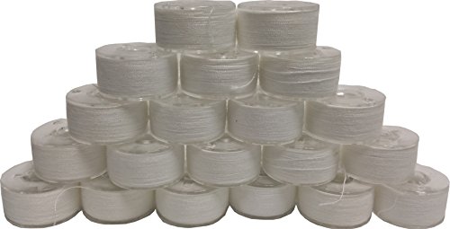 20 Prewound 90 Weight Thread Embroidery Bobbins Size A Class 15 Style 15J For Brother Baby Lock SA156