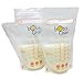 Baby Chan Breast Milk Storage Bags, 100 Count (2 Packs of 50 Bags) with Double Zipper Seal and Convenient Pour Spout, Excellent for Storing and Freezing Breastmilk, Pre-sterilized, BPA and BPS-Free