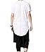 LILBETTER Unisex Back Zip Extra Long T-shirts
