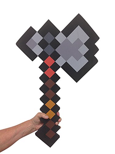 8 Bit Pixelated Foam Black Tomahawk Toy 24