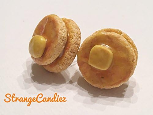 Butter and Syrup Pancake (Earrings or Charm)