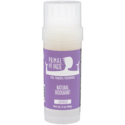 Primal Pit Paste All Natural Lavender Deodorant  Aluminum Free, Paraben Free, Non-GMO, for Women and Men  BPA Free 2 Oz Convenience Stick  Scented with Natural Essential Oils