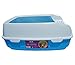 Two Meows Cat Litter Box With Kitty Litter Scatter Control - Blue