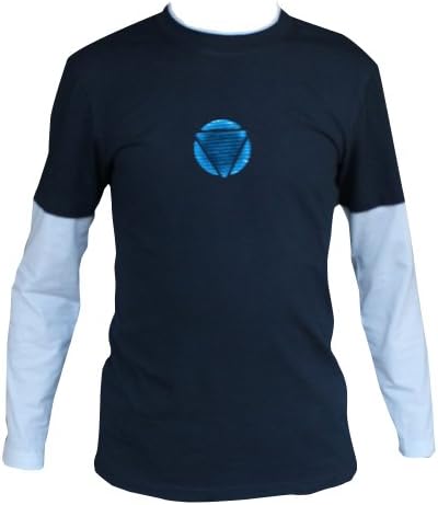 Lily Bell Luminous Arc Reactor Print Long Sleeve T-shirt Iron Man