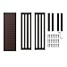 LANGRIA Large 3-Tier Shoe Bench Entryway, Shoes Rack Organizer Made of Sturdy, Bamboo for 8 Pairs of Shoes, Max Capacity 264 lbs, for Hallway Bedroom (33.9 x 11 x 17.7”, Espresso)