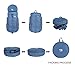 TB TIBAG 35L/40L Packable Lightweight Waterproof Travel Sports Duffel Backpacks Bag (40L, LIGHT BLUE)