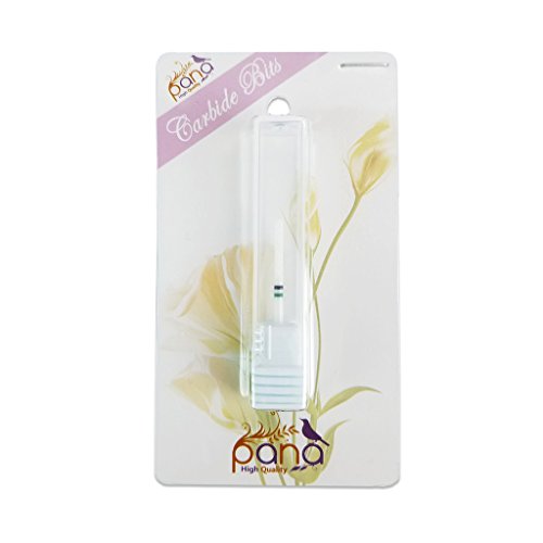 Pana Professional - White Under Nail Cleaner Ceramic Safety Bit 3/32" Shank Size - Nail Drill Bit for Dremel Machine