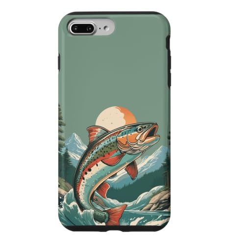 Trout Outdoor Fishing Enthusiast Nature Lover Angler Design Case for iPhone 7 Plus/8 Plus at Amazon