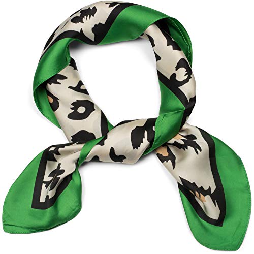 41vTncqD RL styleBREAKER Bufanda cuadrada para damas con un patrón de animal leopardo con borde de contraste, bufanda multifuncional… styleBREAKER Bufanda cuadrada para damas con un patrón de animal leopardo con borde de contraste, bufanda multifuncional… - Imagen 3