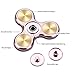 Fidget Spinner Metal,Aemotoy Hand Spinner 5 - 7 Minutes Spin Time Stainless Steel Bearing Tri-spinner Fidget Toy Stress Reducer Autism ADD ADHD EDC Focus Anxiety Relief Toys- Rose Gold