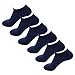 HOEREV Men's Bamboo Fiber No Show Invisible Socks, Pack of 6