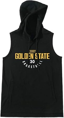 warriors sleeveless hoodie