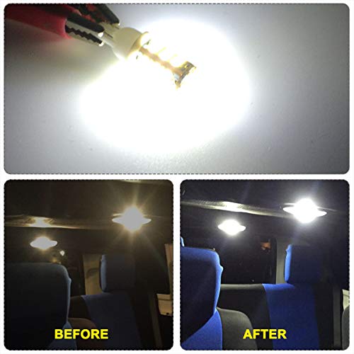YITAMOTOR 921 912 RV Interior LED Light Bulbs, T10 194 LED Camper Light Replacement Bulbs for RV