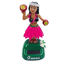 hula girl dashboard bobble