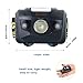 Persevere LED Headlamp Light and 4 in 1(whistle,compass, thermometer,magnifier) Brightest Headlight for Camping Hiking Running Backpacking Fishing Hunting Walking Reading - Waterproof Headlamps