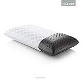 Z Zoned Dough Memory Foam Bed Pillow - Infused with Bamboo Charcoal - Excellent Neck Support - 5 Year U.S. Warranty - Queen - Mid Loft