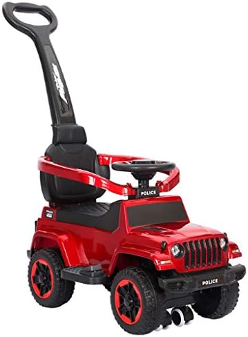 キッドライドオンライドオンカー3では1コンバーチブルベビー幼児ベビーカー 親のハンドル アームレストガードレール Ledライト 音楽 色 A 車を押してください 爆安プライス ホーンを押して