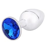 AKStore Small Super Quality Deluxe Steel Fetish Plug Anal Butt Jewelry for Fetish Kinky Sex Love Games Personal Sex Massager Good Valentine 'S / Birthday Gift(Blue)