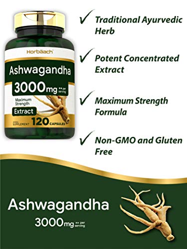 Ashwagandha-Capsules-3000-mg-120-Count-Maximum-Strength-2-Month-Supply-Non-GMO-Gluten-Free-by-Horbaach