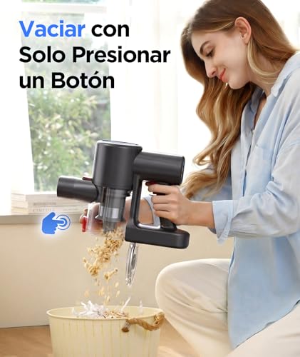 Slivamo S10 Aspiradora Sin Cable, 45KPa/40Min/500W, Pantalla LED, Tubo Telescópico, Autónomo, Luz Verde, Aspiradora Escoba Sin Cable para Pelo de Mascotas/Alfombras/Suelos Duros