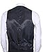 Ruth&Boaz 2Pockets 4Buttons Wool Herringbone/Tweed Tailored Collar Suit Vest (XL, Herringbone navy)