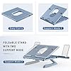 Jelly-Comb-Laptop-Stand-Multi-Angle-Adjustable-Laptop-Riser-With-Foldable-Legs-and-Phone-Holder-Ventilated-Notebook-Stand-Tray-for-MacBook-Desktop-Computer-Tablet-Grey Jelly Comb Laptop Stand, Multi-Angle Adjustable Laptop Riser With Foldable Legs and Phone Holder, Ventilated Notebook…