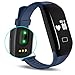 Fitness Tracker with Heart Rate monitor, E3 Activity Watch Step Walking Sleep Counter Wireless Wristband Pedometer Exercise Tracking Sweatproof Sports Bracelet for Android and iOS Blue, EIISON