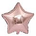 Rose Gold Happy Birthday Balloons Party Decoration Set 36 pcs , 13 Letter Balloons Banner 1 Star and 2 Heart Foil Balloon, 20pcs Latex Balloons, Best Party Supplies