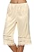 Avidlove Women Lingerie Satin Lace Pettipants Snip-it Culottes Slips Bloomers Split Skirt,Style1-Beige (FBA),X-Large