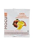 MOCU Organic Chia Drink Mix, Strawberry Lemonade Pizzazz - No Sugar Added - 12 Count