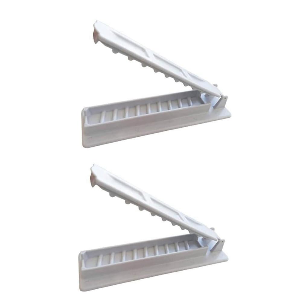 QuirkyLiving 2Pcs Kebab Maker BBQ Meat Skewer Machine Reusable for Kebab Press Maker Barbecue for Kitchen Grill Accessories White