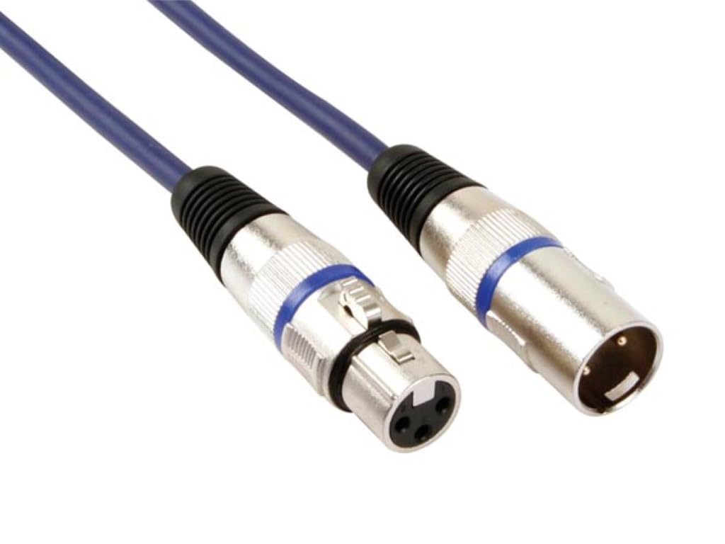 HQ Power PAC103 5 m Professional DMX Cable - Blue