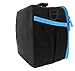 6 Pack Fitness Innovator Cube Americas #1 Choice in Meal Prep Management 3 - Meal (Black/Neon Blue)