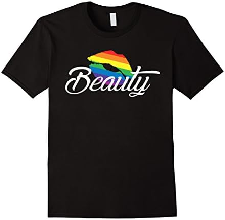 Men's Matching Couples T-shirt ,Beauty Gay Lesbian LGBT Shirt Large Black