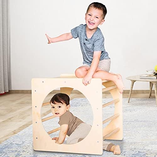 QAZQ Toddlers Cube Ladder Climber Toy with ladders & Openings Tunnel