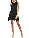 Sarin Mathews Women's Halter Neck Sleeveless Casual Swing T-Shirt Loose Dress Black S