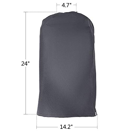 Star Patio ZHQ2028-P Cover, Patio Heater Cover, Outdoor Parasol Electric Three-Arm Patio Infrared Heater Cover, Folding Umbrella Outdoor Heater Cover, Heavy Duty Waterproof Cover, Grey, Polyester