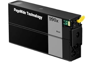 990X 990 Color Inkjet Ink Cartridge Compatible with PageWide Pro 750dw 777z MFP 772dn 774dn Printer(990X -Black)