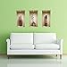 The Nisha Art Magic 3D Vinyl Removable Wall Sticker Decals DIY, Set of 3, Brown Vases