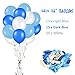 U`King 49 PACK Shark Birthday Party Decorations for Kids - Shark Happy Birthday Banner, Ocean Color Balloons, Mini Shark Balloons, Cute Cartoon Puffy Stickers | Aster Birthday Supplies Set for 1st 2nd 3rd 4-12 year Boys