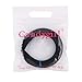 Candygirl Girls' DIY Satin Covered Headbands 1cm Width 36cm Circle Size (20pcs black)