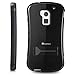 HTC One Max / T6 Stand Case, GreatShield Guardian Hybrid Snap On Case Back Cover with Kickstand for HTC One Max / T6 (Black/Black)