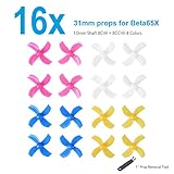 BETAFPV 16pcs 31mm 4-Blade Props Tiny Whoop Propellers with 1.0mm Shaft Removal Tool for Beta65X etc