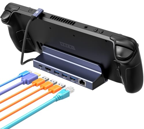 NOVOO Hub USB-C 6-in-1,Multiporta Hub con HDMI 4K@60Hz, Ethernet Gigabit, 3×USB-A 3.0, PD 100W - per Steam Deck/PC/MacBook